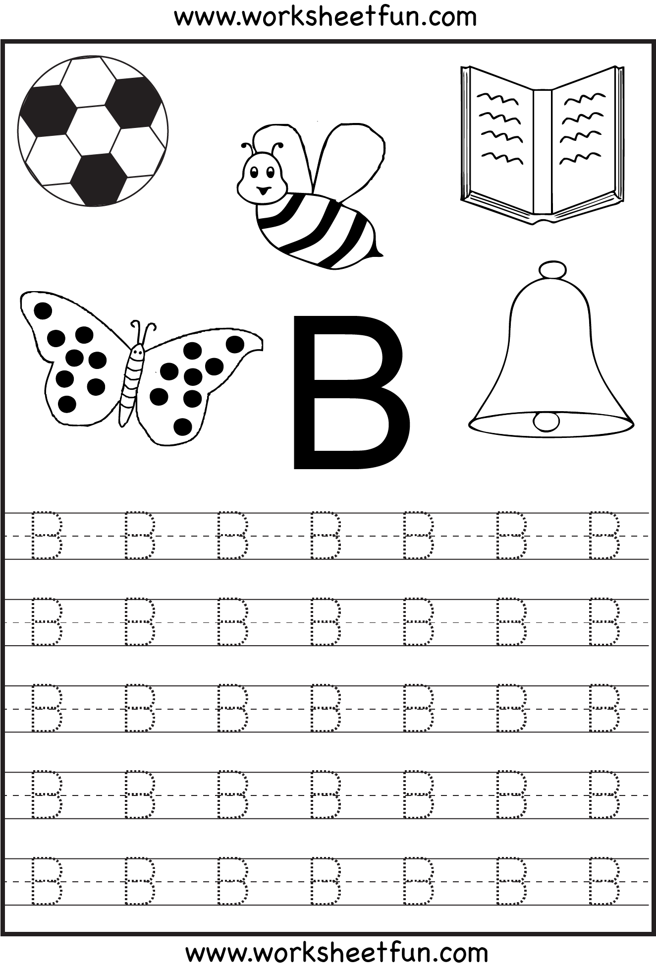 printable tracing letters for kindergarten