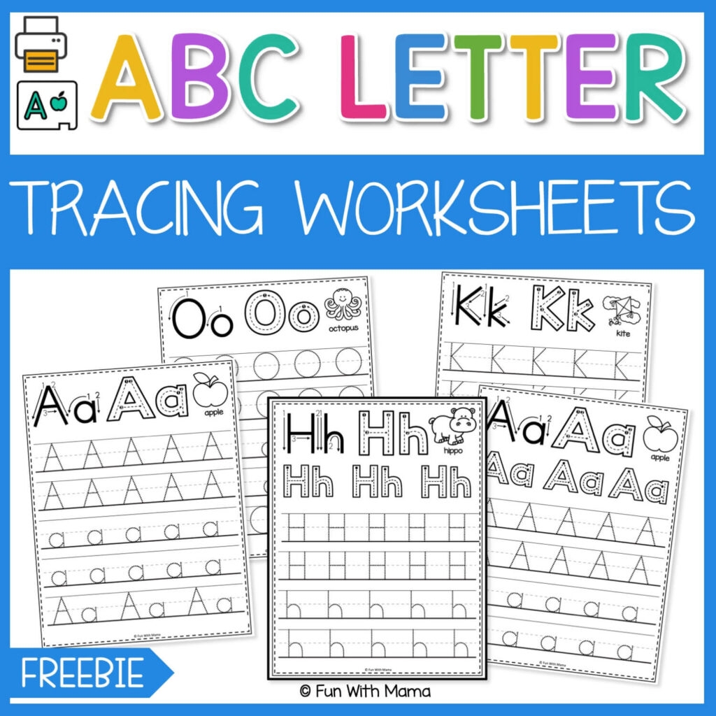 tracing worksheets for preschoolers
