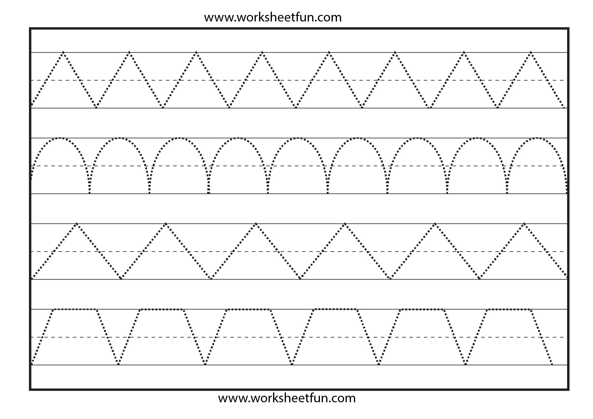 free printable tracing line