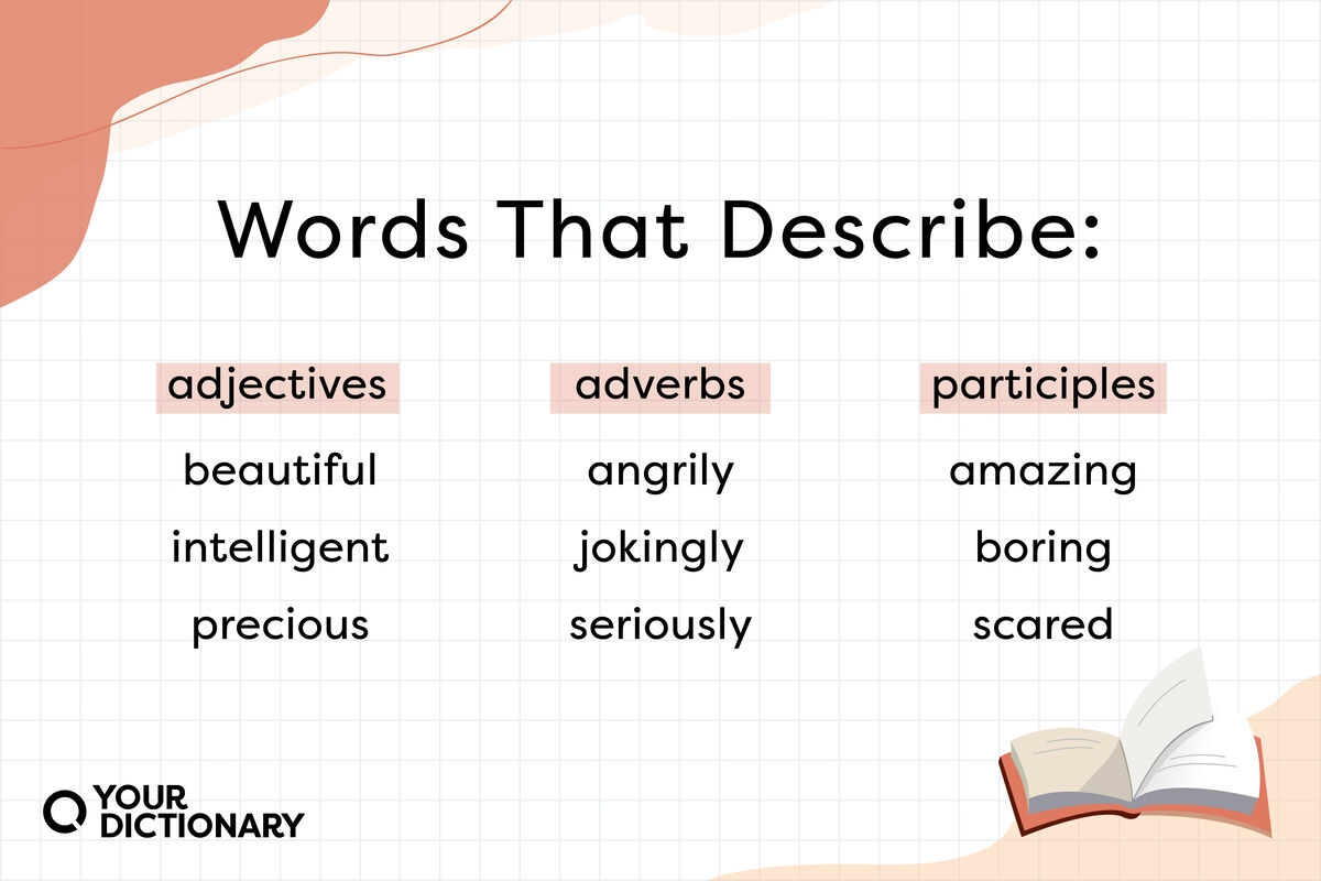 List Of Descriptive Words Adjectives Adverbs U0026 Participles 