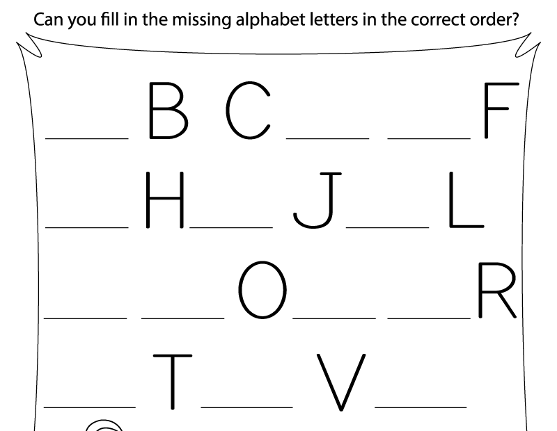 Missing Letter Worksheets Free Printables Doozy Moo