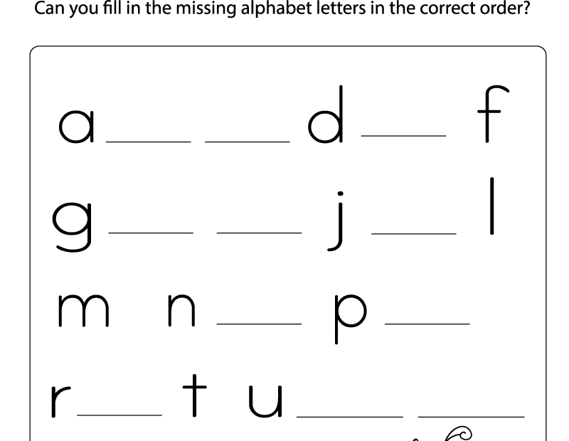 Missing Letter Worksheets Free Printables Doozy Moo