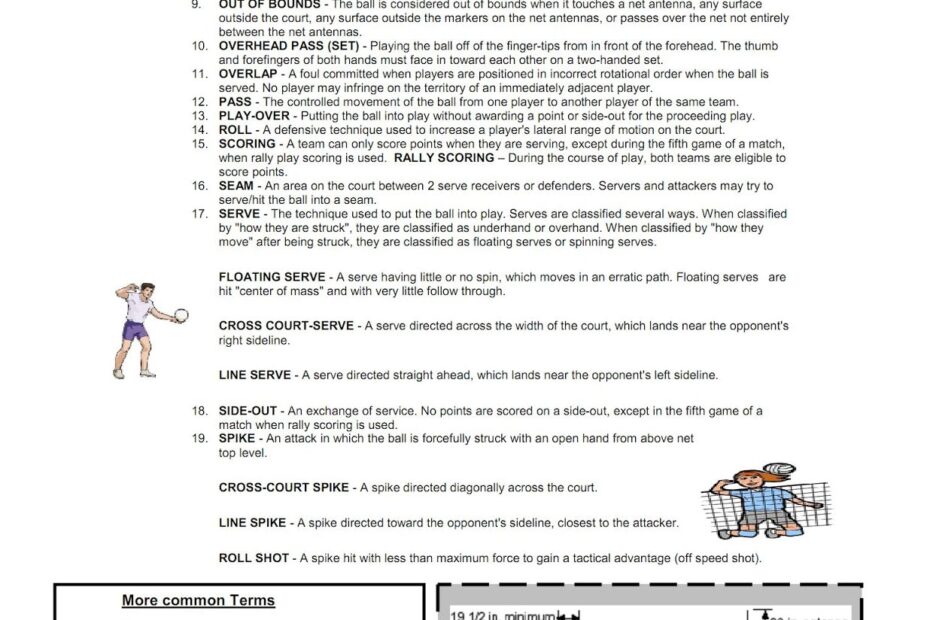 Mr Suarez s Physical Education Blog Volleyball Terminology