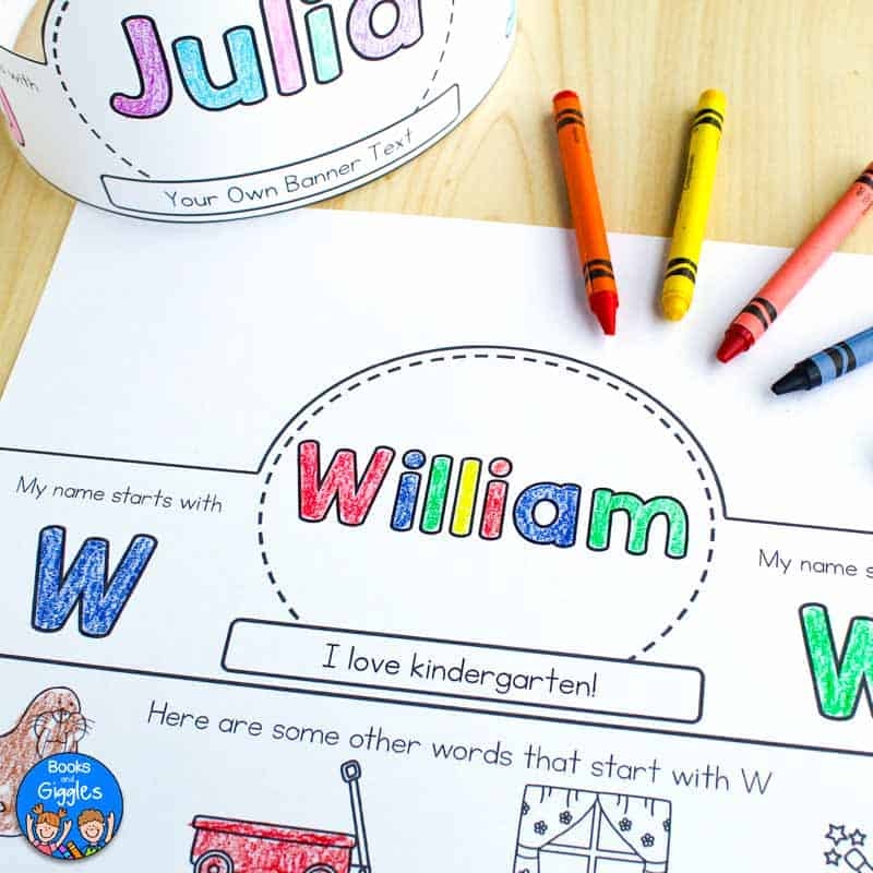 free printable name recognition worksheets