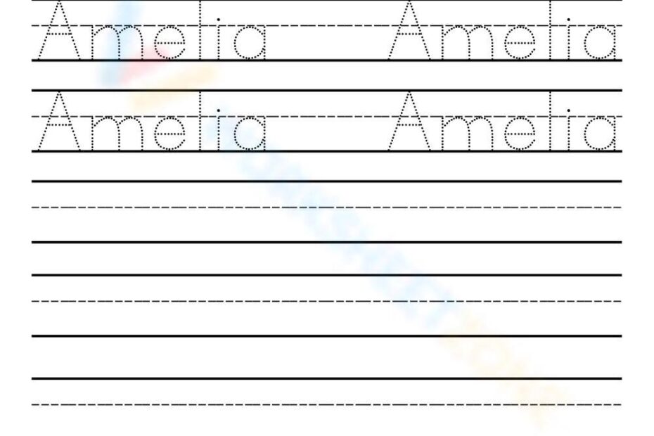 Name Tracing Worksheets U0026 Printable