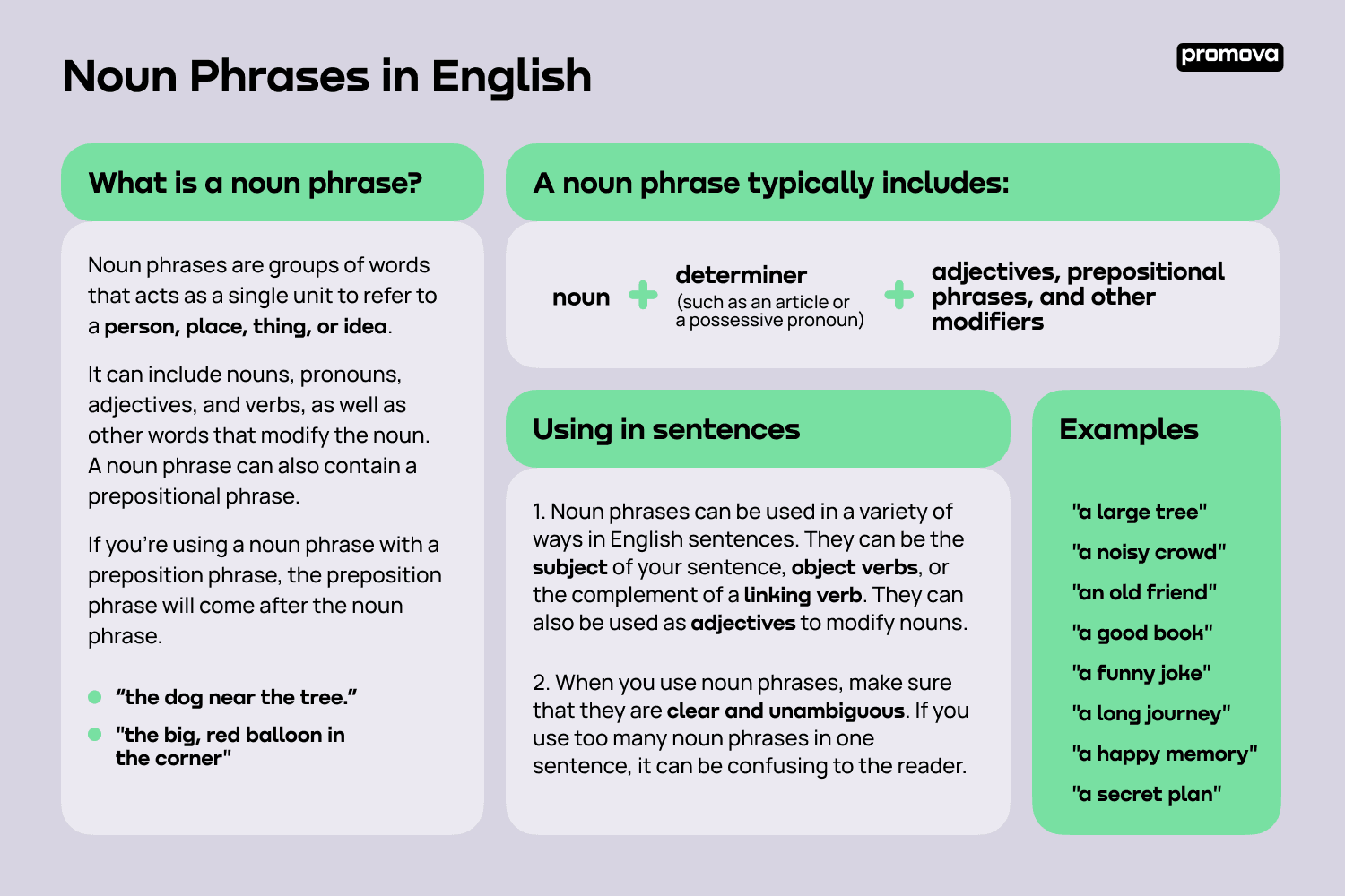 what is a noun phrase examples