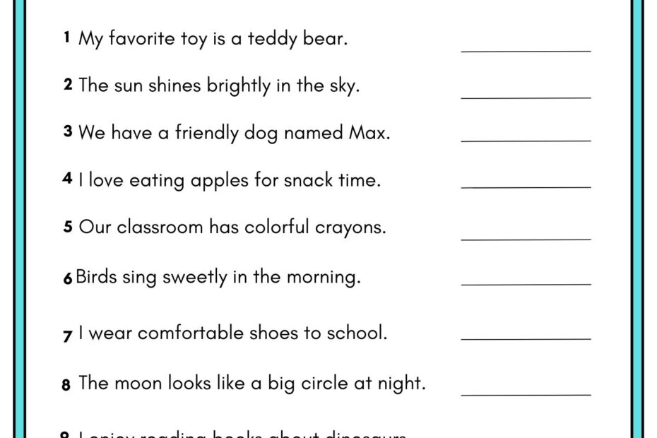 Noun Worksheet For Class 2
