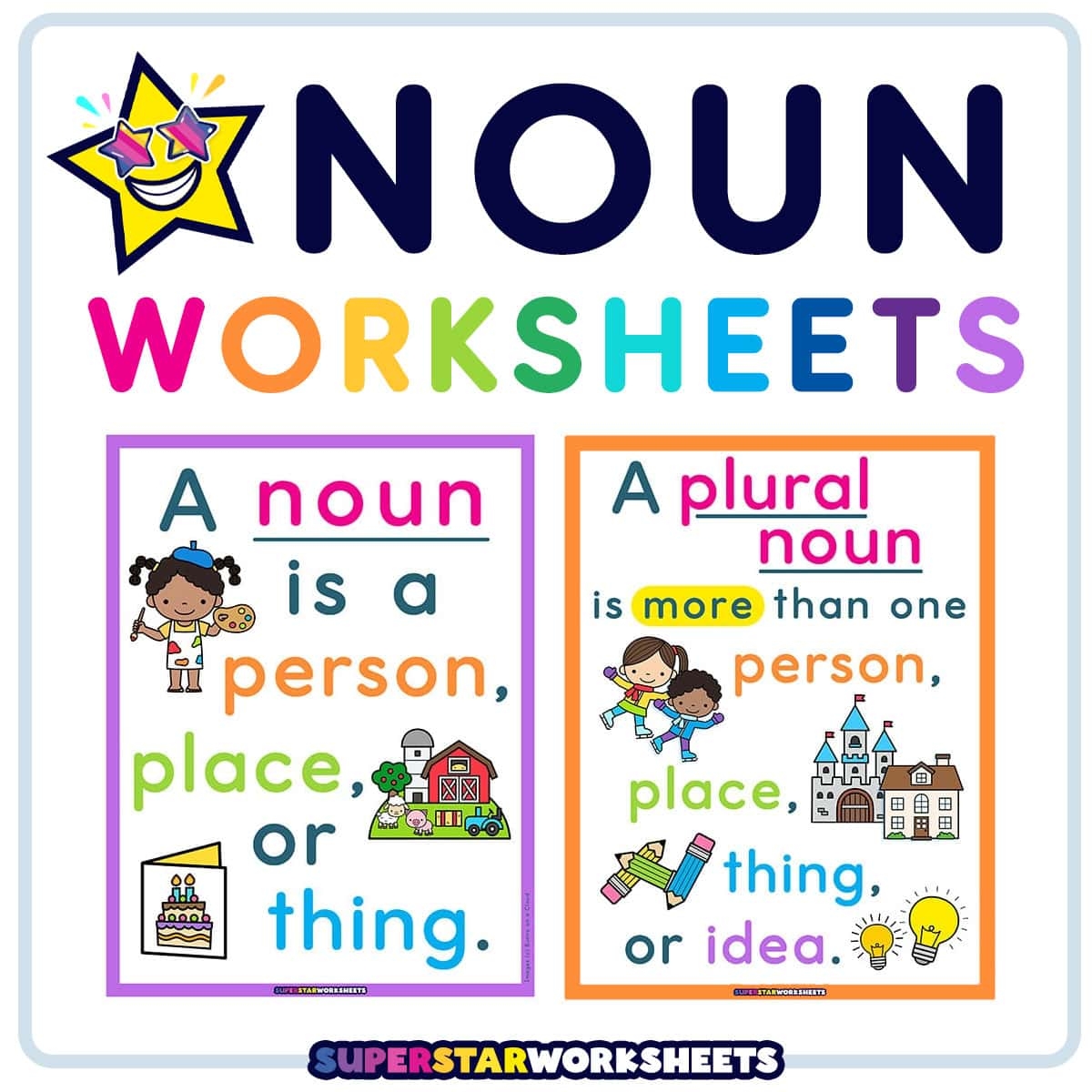 Noun Worksheets Superstar Worksheets