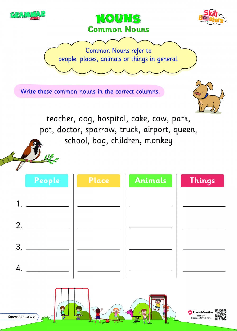 noun sheet