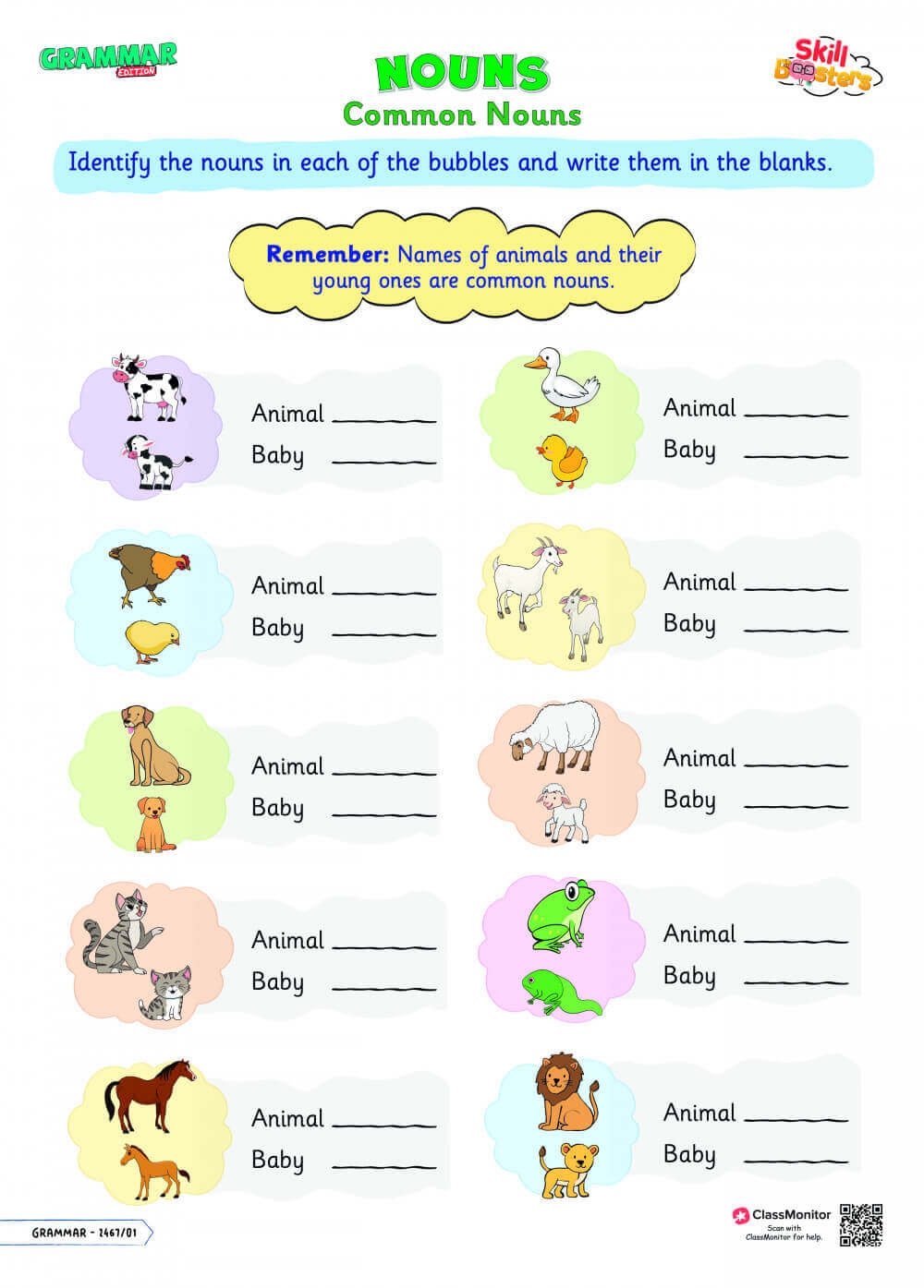 pictures of nouns animals