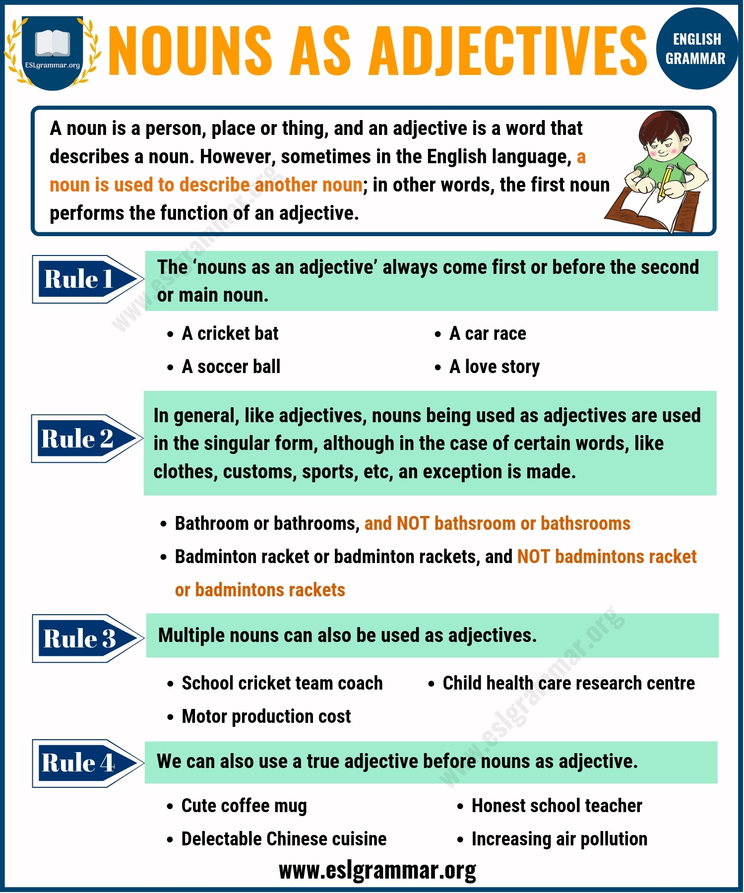 Nouns As Adjectives When Nouns Act Like Adjectives ESL Grammar