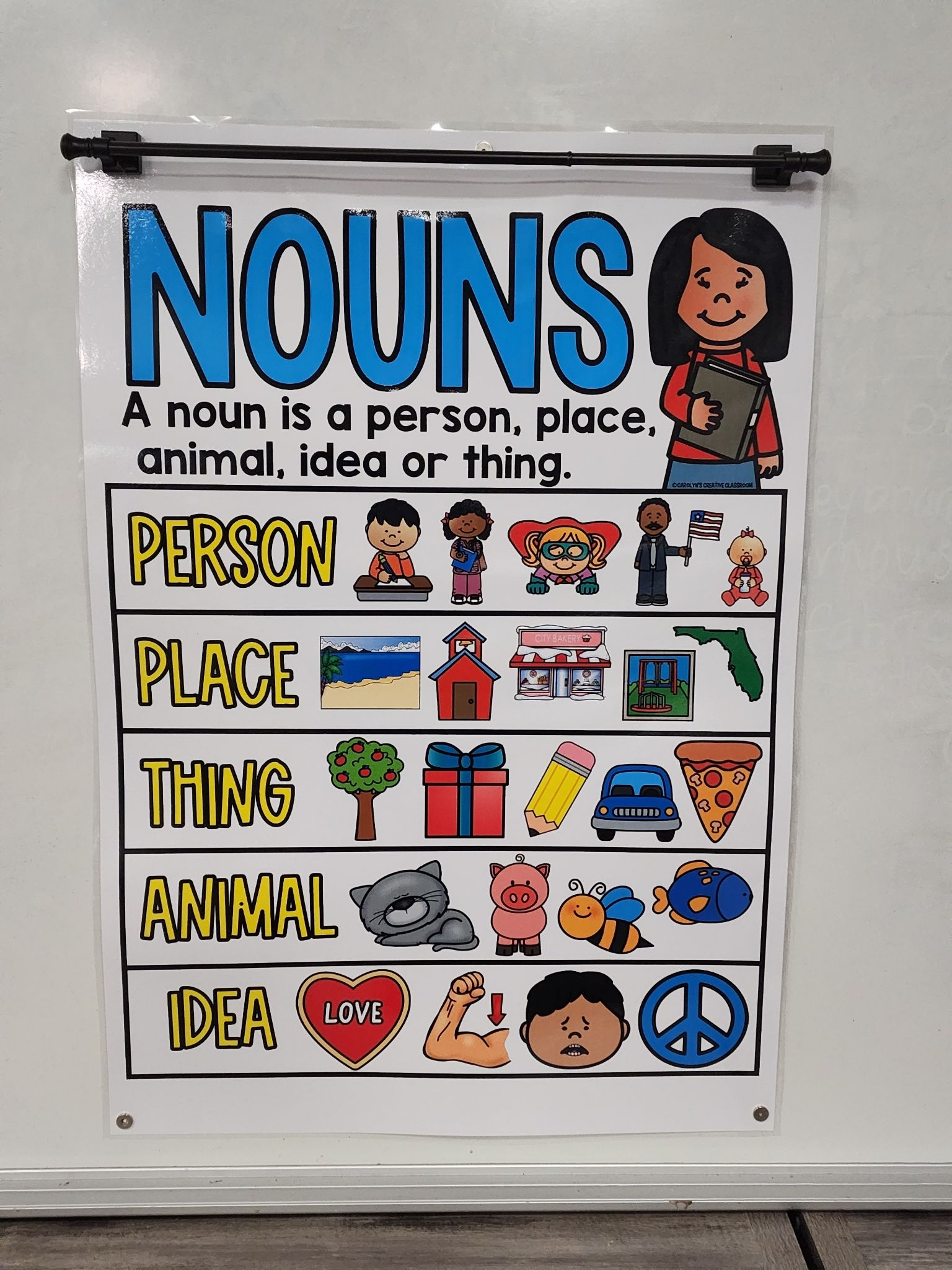 verb and noun and adjective