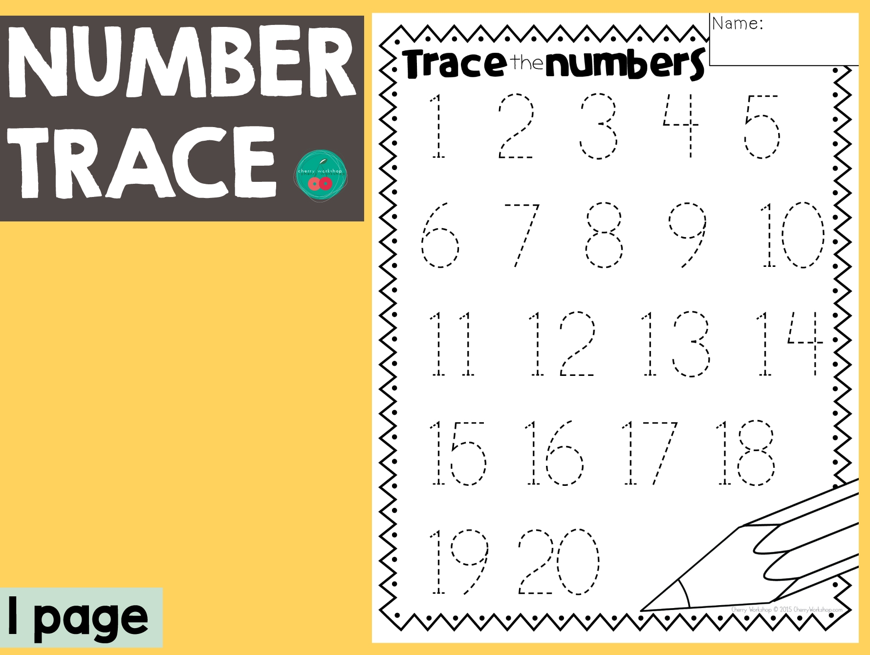 Number Trace 1 20
