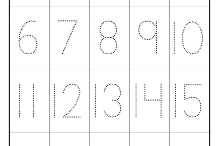 Number Tracing Practice 1 20 Tracing Worksheet Preschool Kindergarten Homeschool Number Writing Activity Etsy