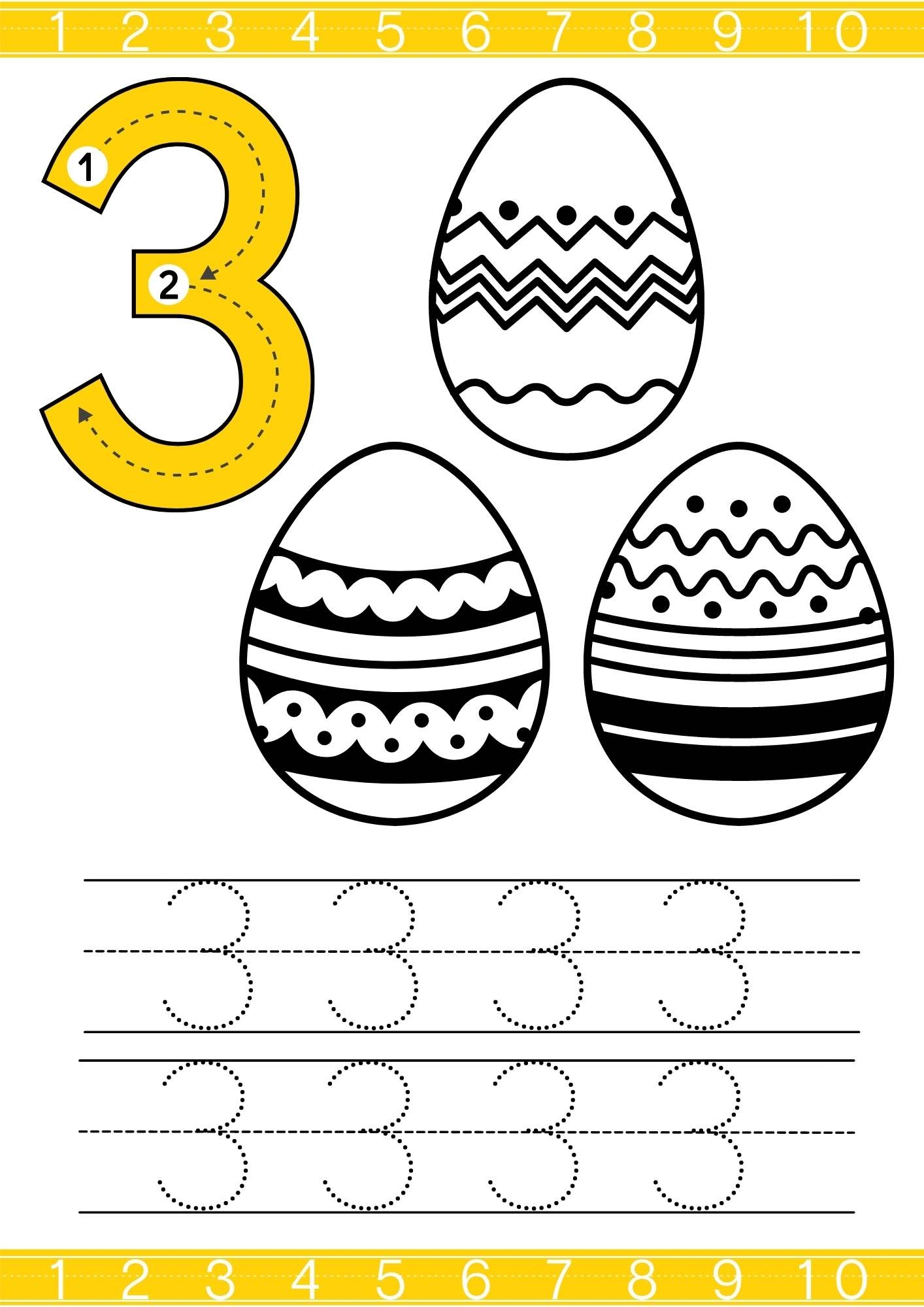 number tracing worksheets 1 15