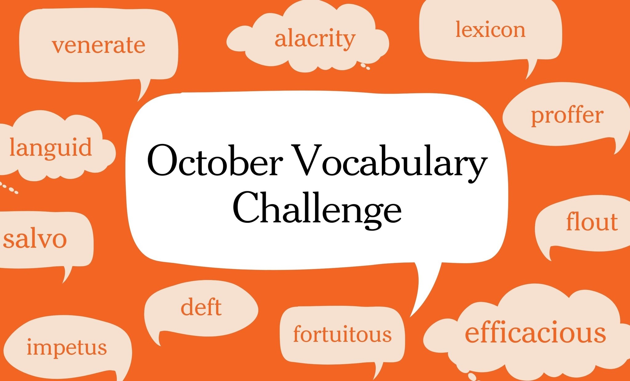 vocabulary words with sentences