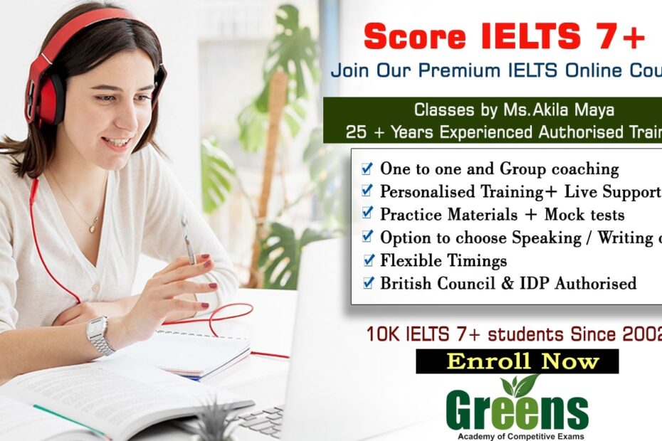 Online IELTS Coaching Greens Academy
