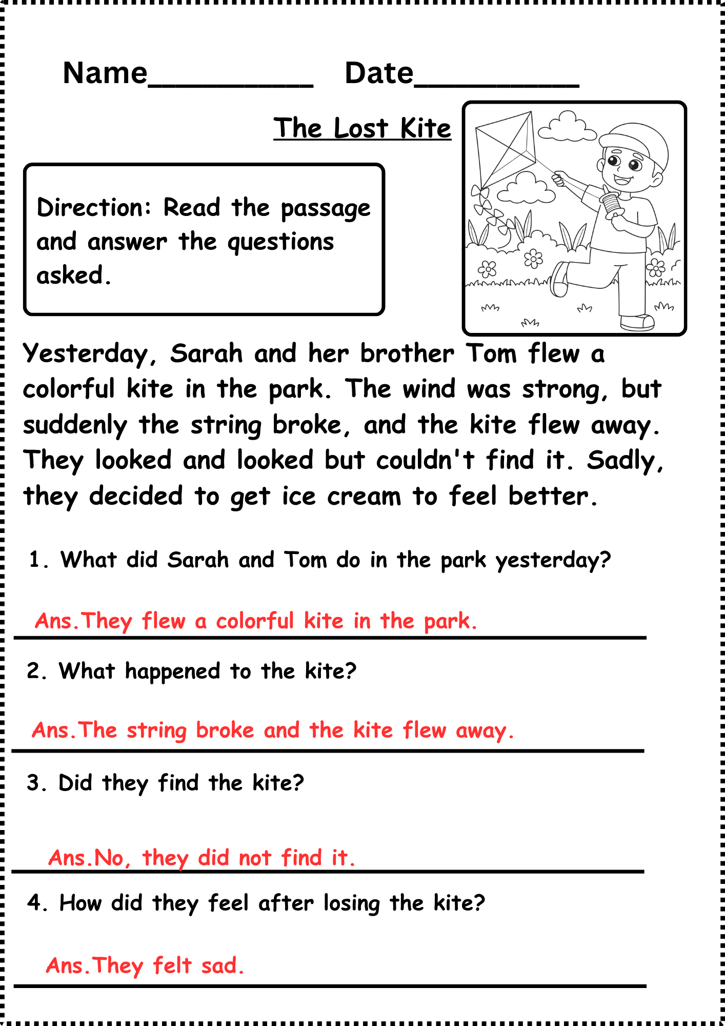 Pack Of Sales Reading Comprehensions