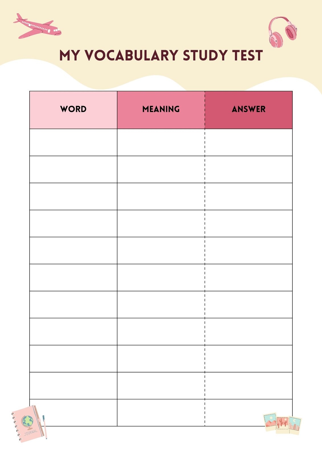 Page 2 Free Printable Customizable English Worksheet Templates Canva