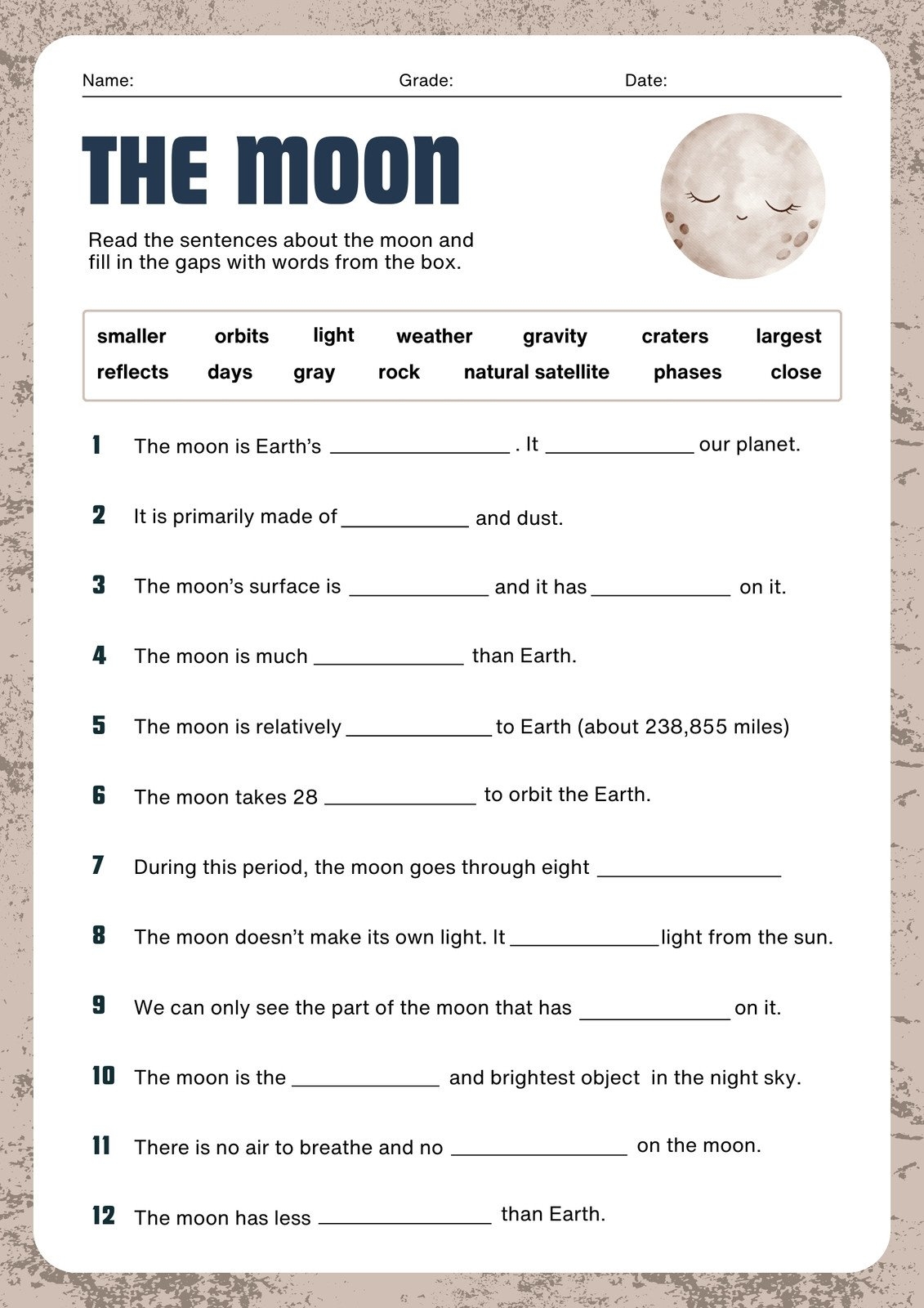 3rd grade reading comprehension printable