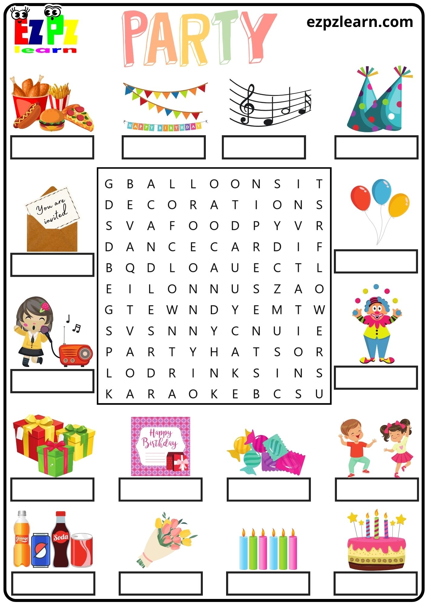 activities with vocabulary words