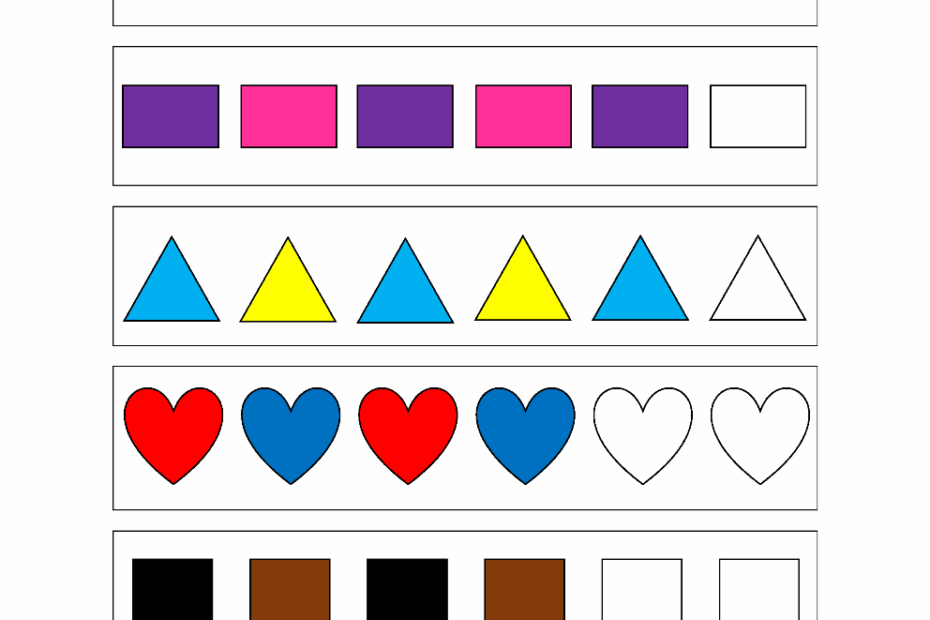 Patterns For Preschool Patterns For Kindergarten Pattern Worksheets For Preschool Pattern Worksheets For Kindergarten Kindergarten Pattern Worksheet MegaWorkbook