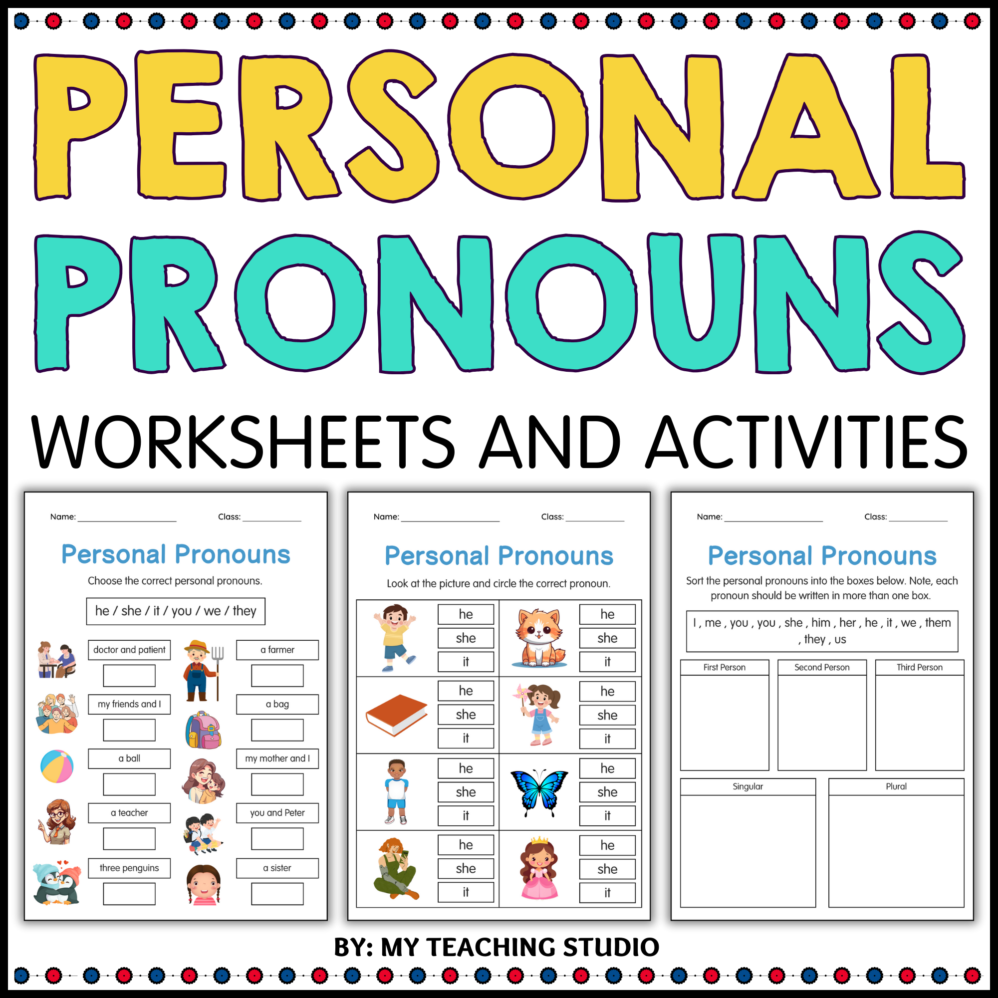 personal pronoun grade 3