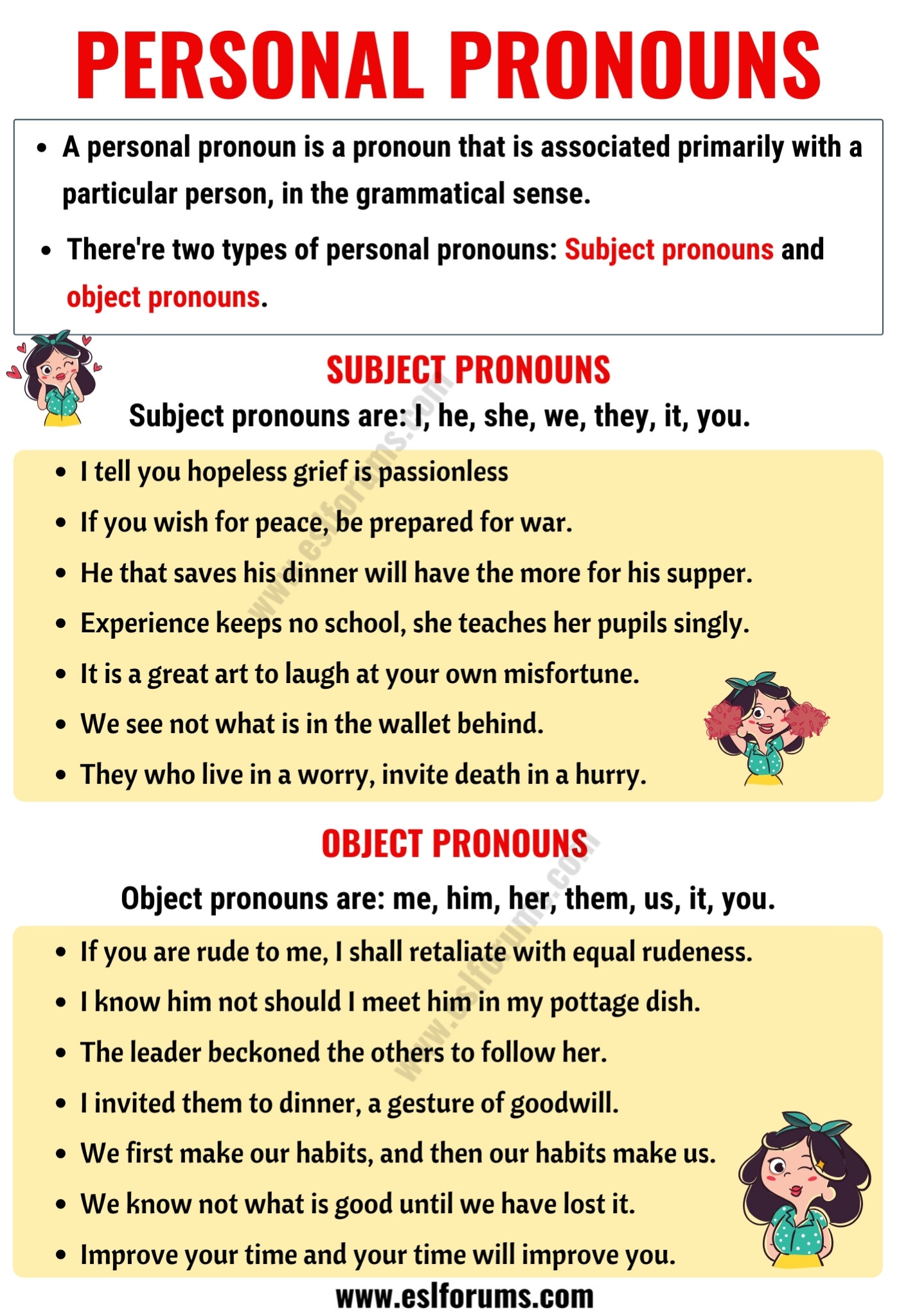 Personal Pronouns What Is A Personal Pronoun Useful Examples ESL Forums
