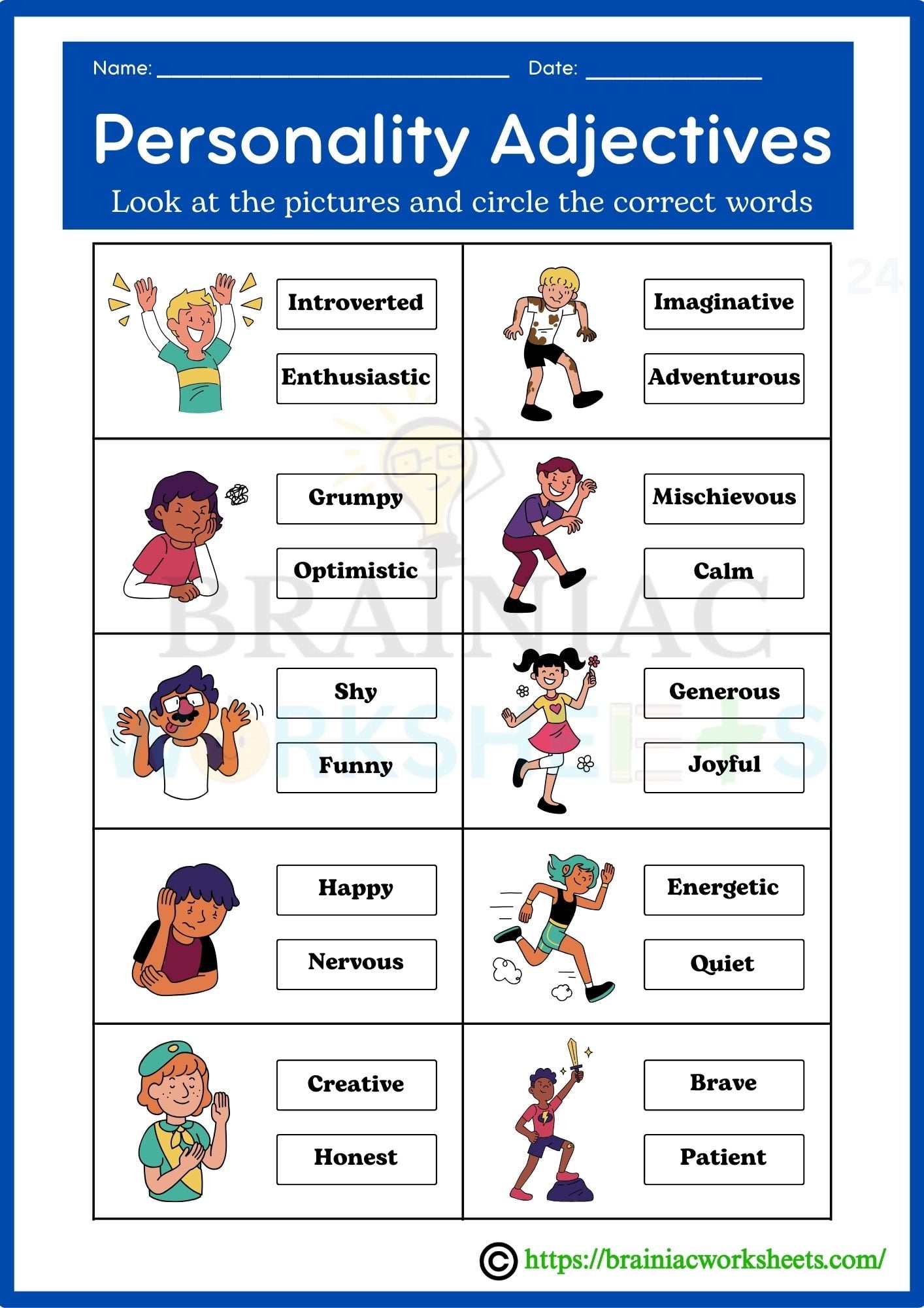 4th grade vocabulary worksheets