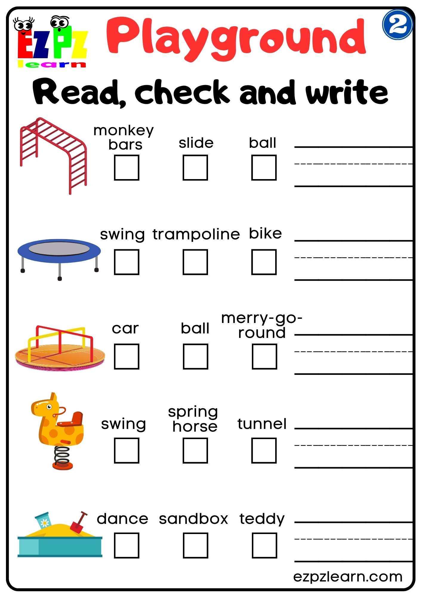 vocabulary printables