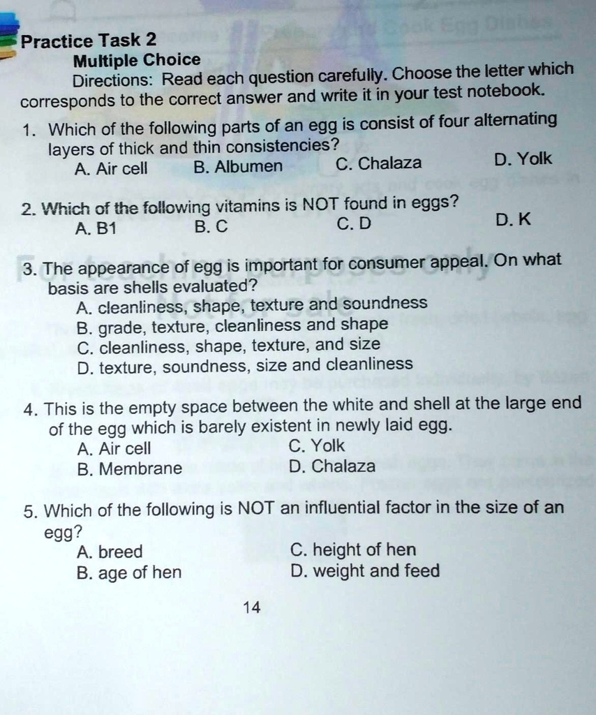 Practice Task 2 Multiple Choice Directions Read Each Question 