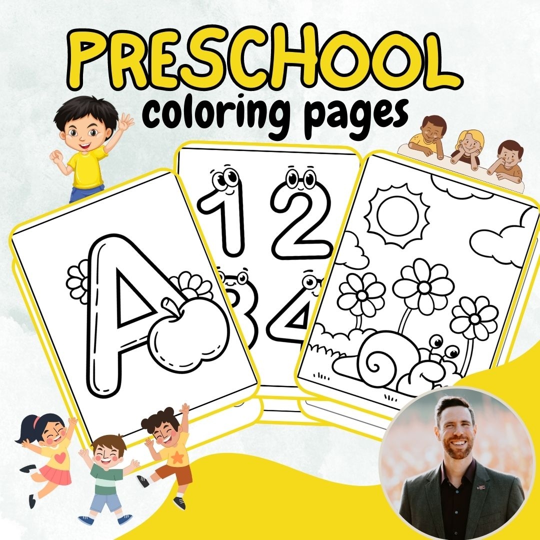 Preschool Coloring Pages Fun Educational Printable Activities 