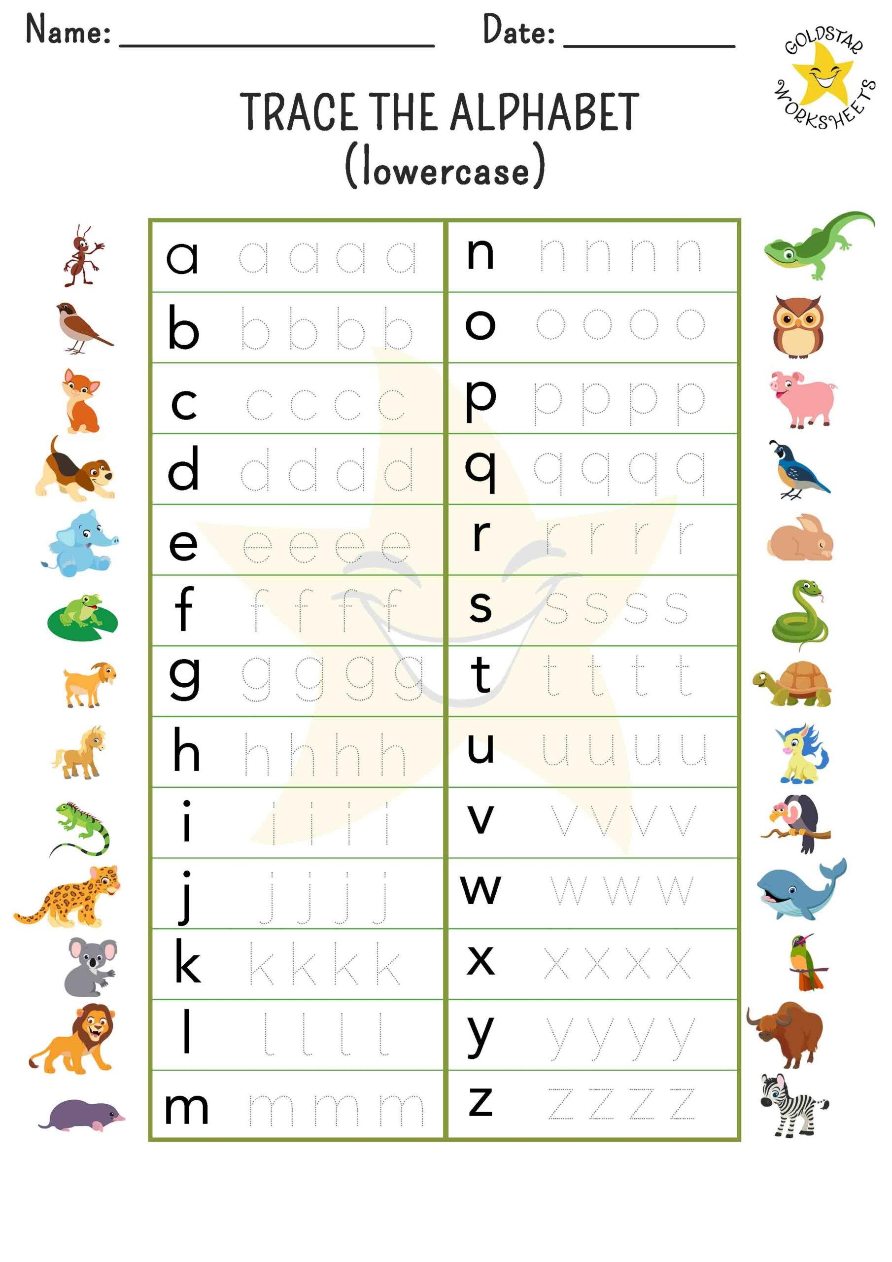 alphabet writing practice sheets pdf