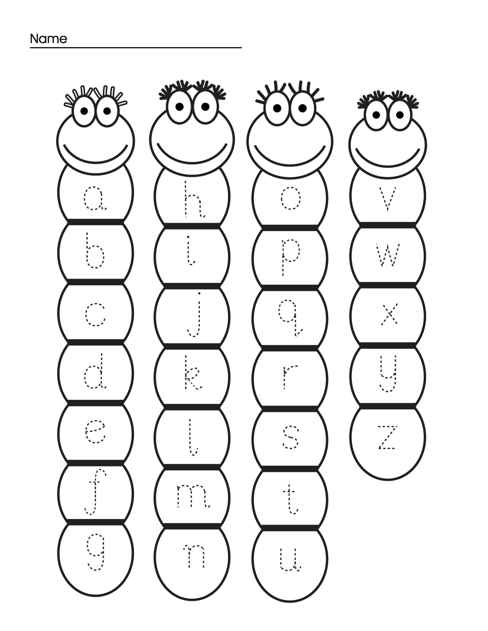 traceable letters for preschoolers