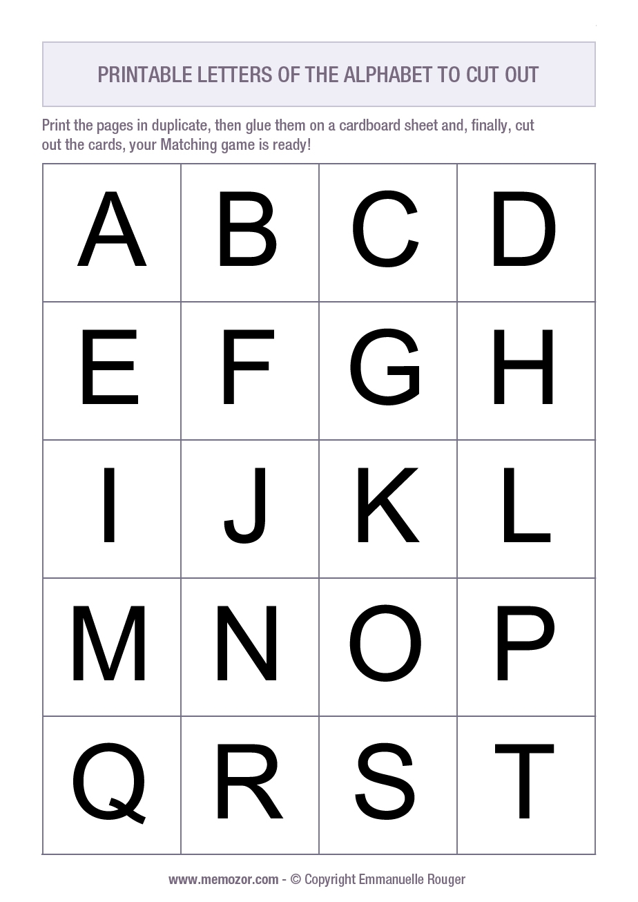 printable letters to cut out