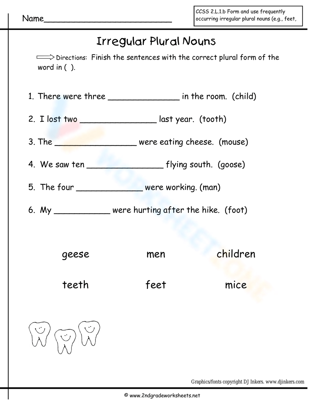 Printable Grade 1 Plural Nouns Worksheets Download