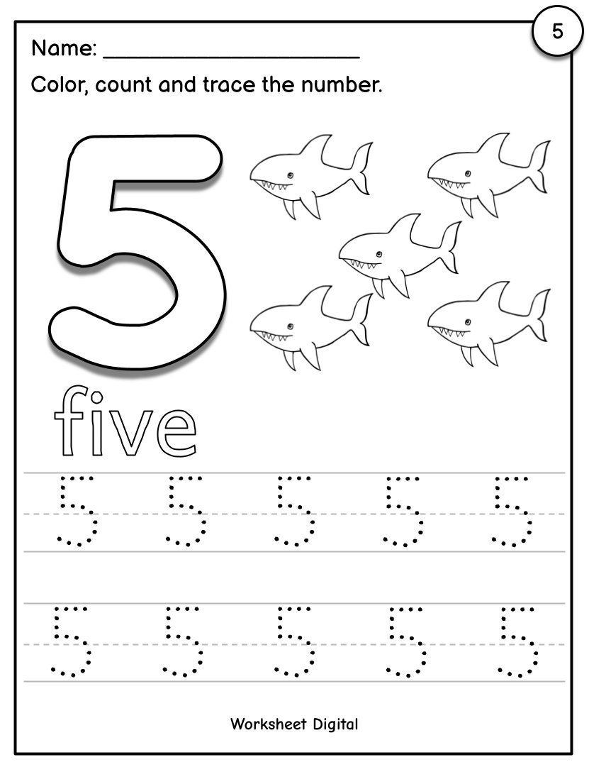 Printable Numbers 1 10 Tracing Worksheets For Preschool Kindergarten Homeschool Busy Book Handwriting Numbers And Counting Etsy