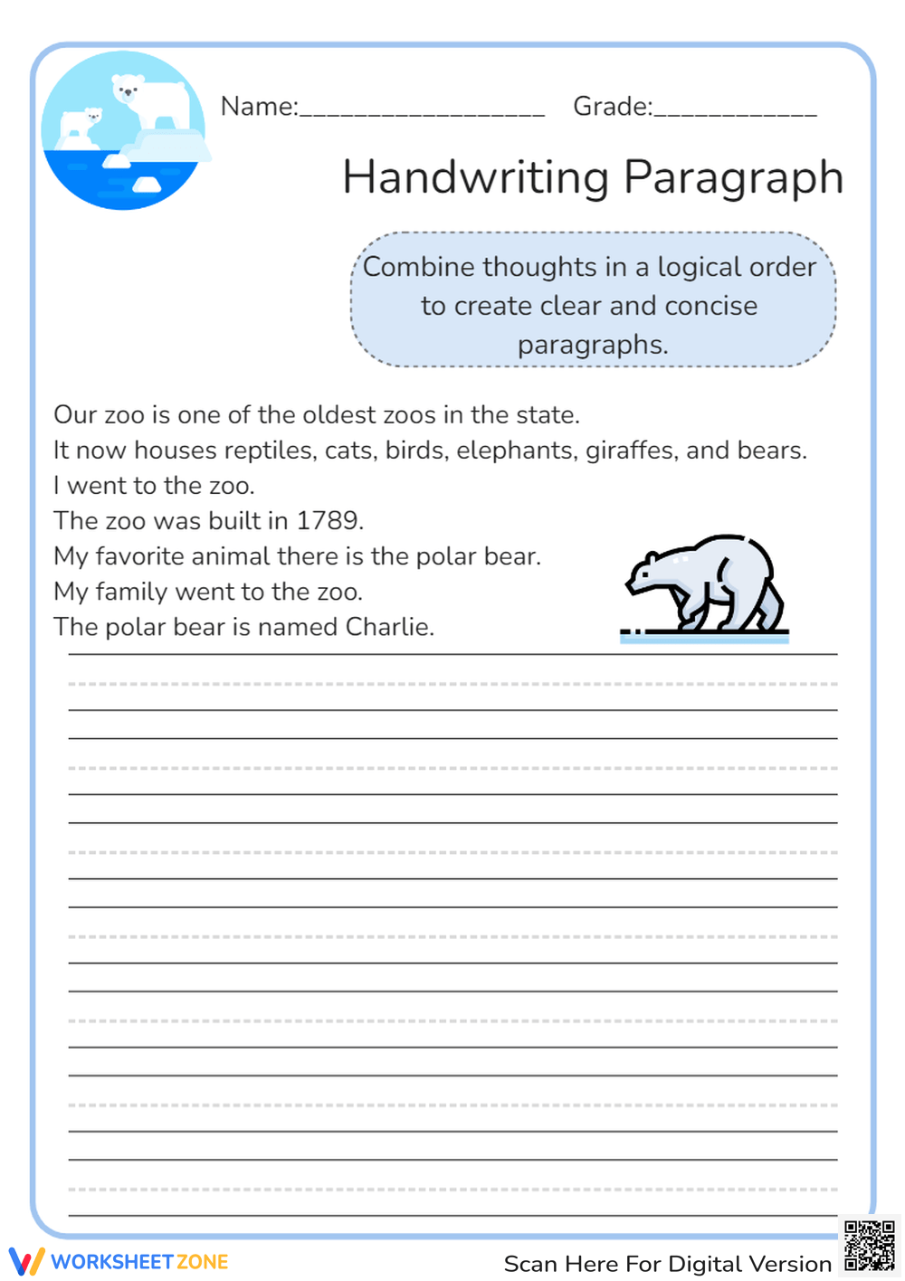paragraph tracing worksheets pdf