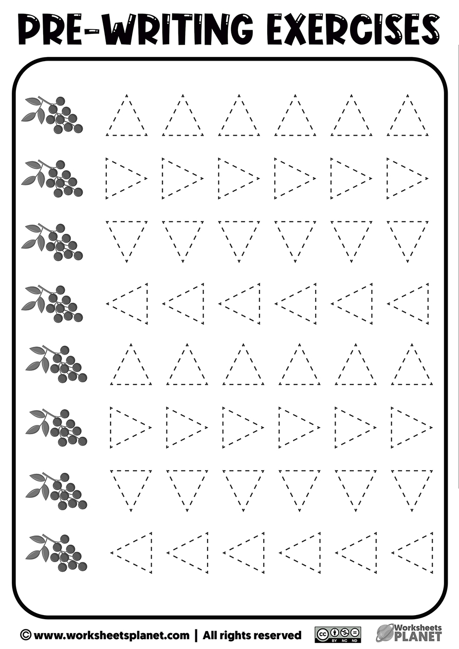 free printable pre writing patterns