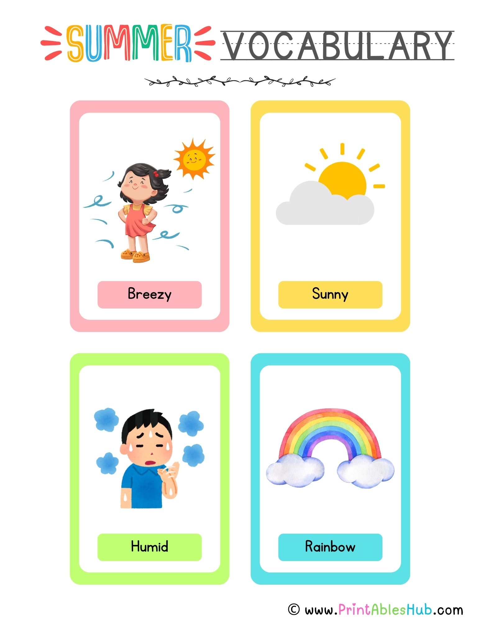 vocabulary flashcards pdf