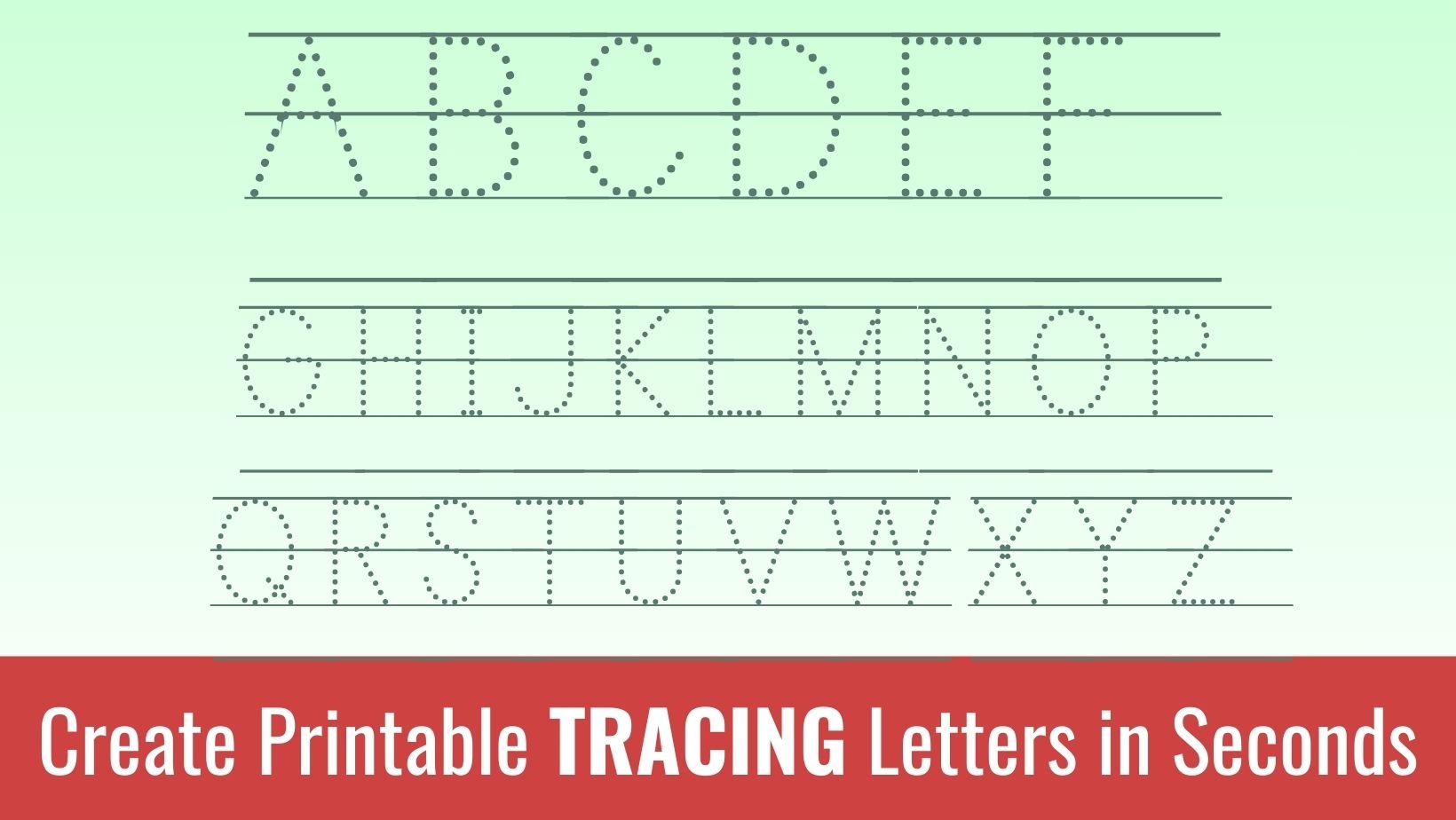 Printable Tracing Letters Free Alphabet Font U0026 Letter Templates