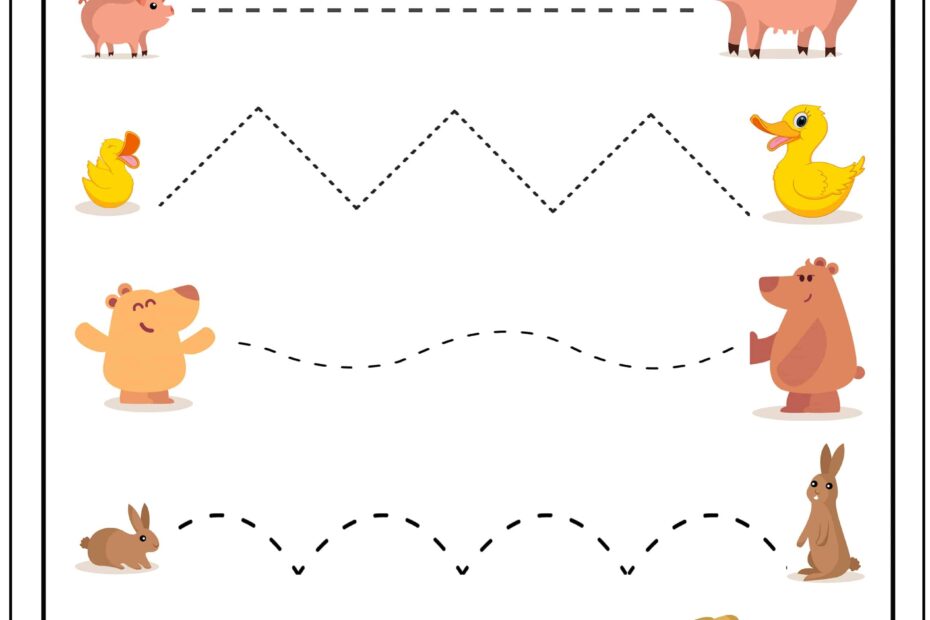 Printable Tracing Lines Worksheets Tribobot X Mom Nessly