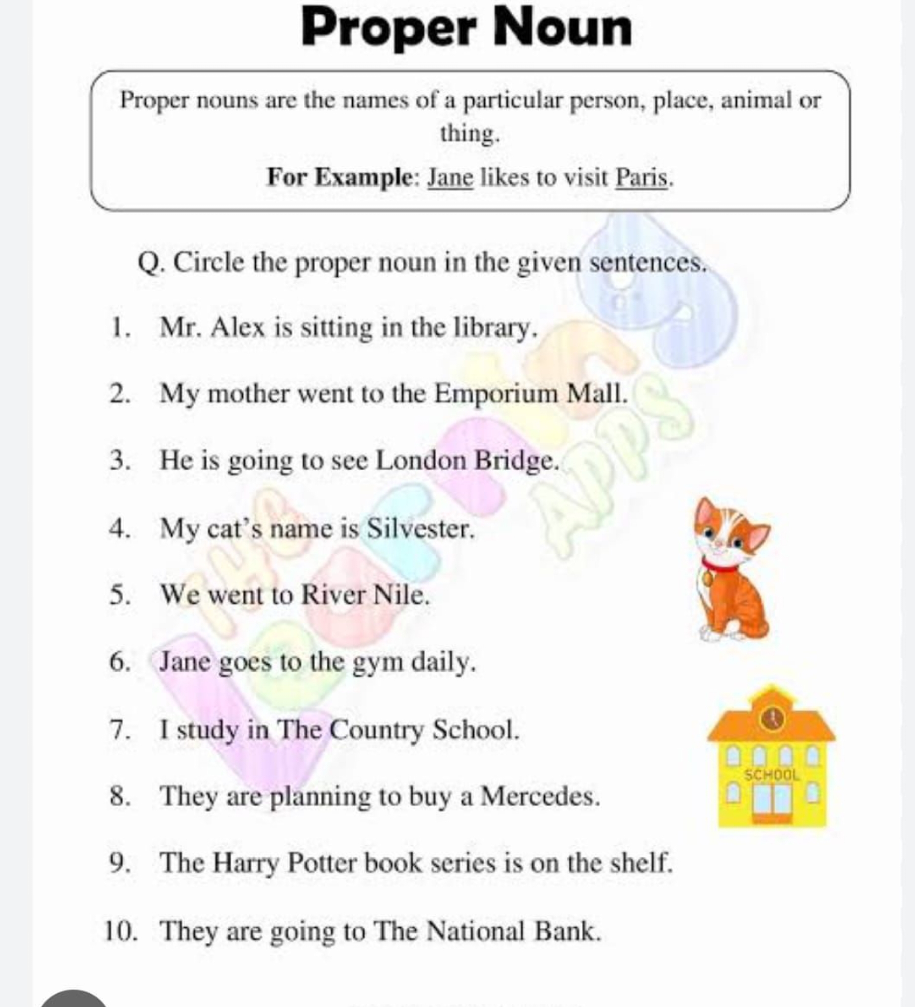Proper Noun Proper Nouns Are The Names Of A Particular Person 