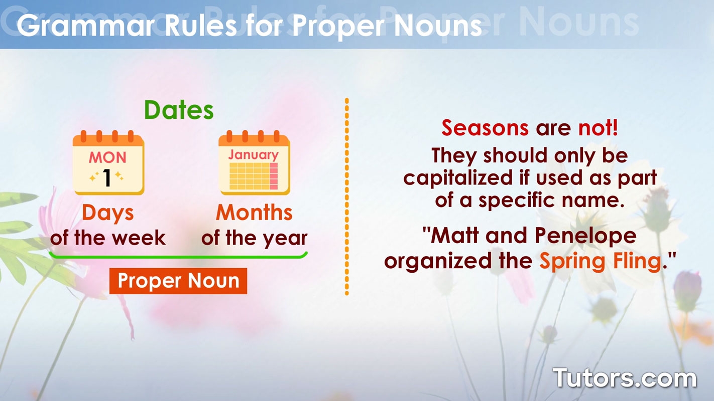 Proper Nouns Definition Rules U0026 Examples