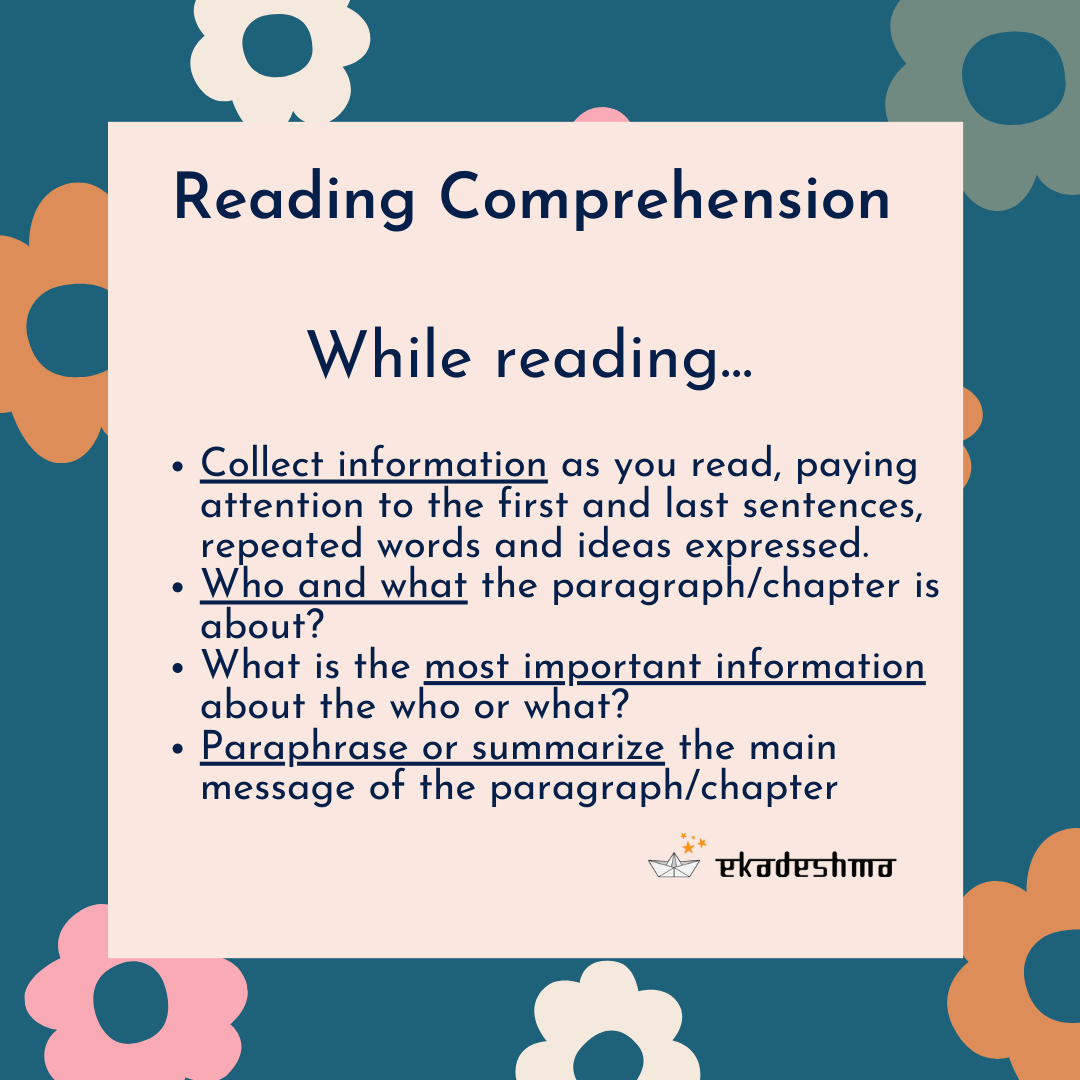 Reading Comprehension Ekadeshma