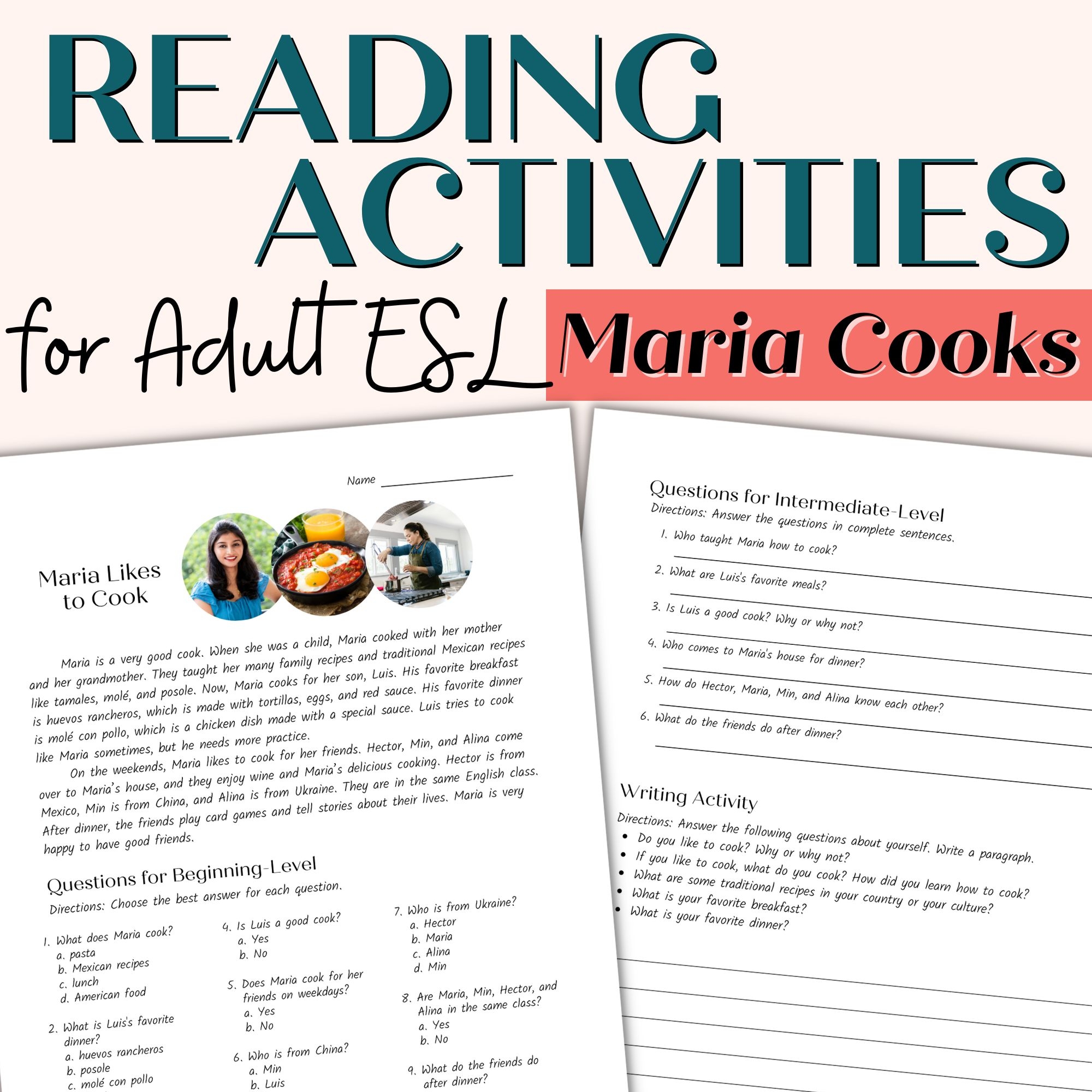 reading comprehension practice for adults
