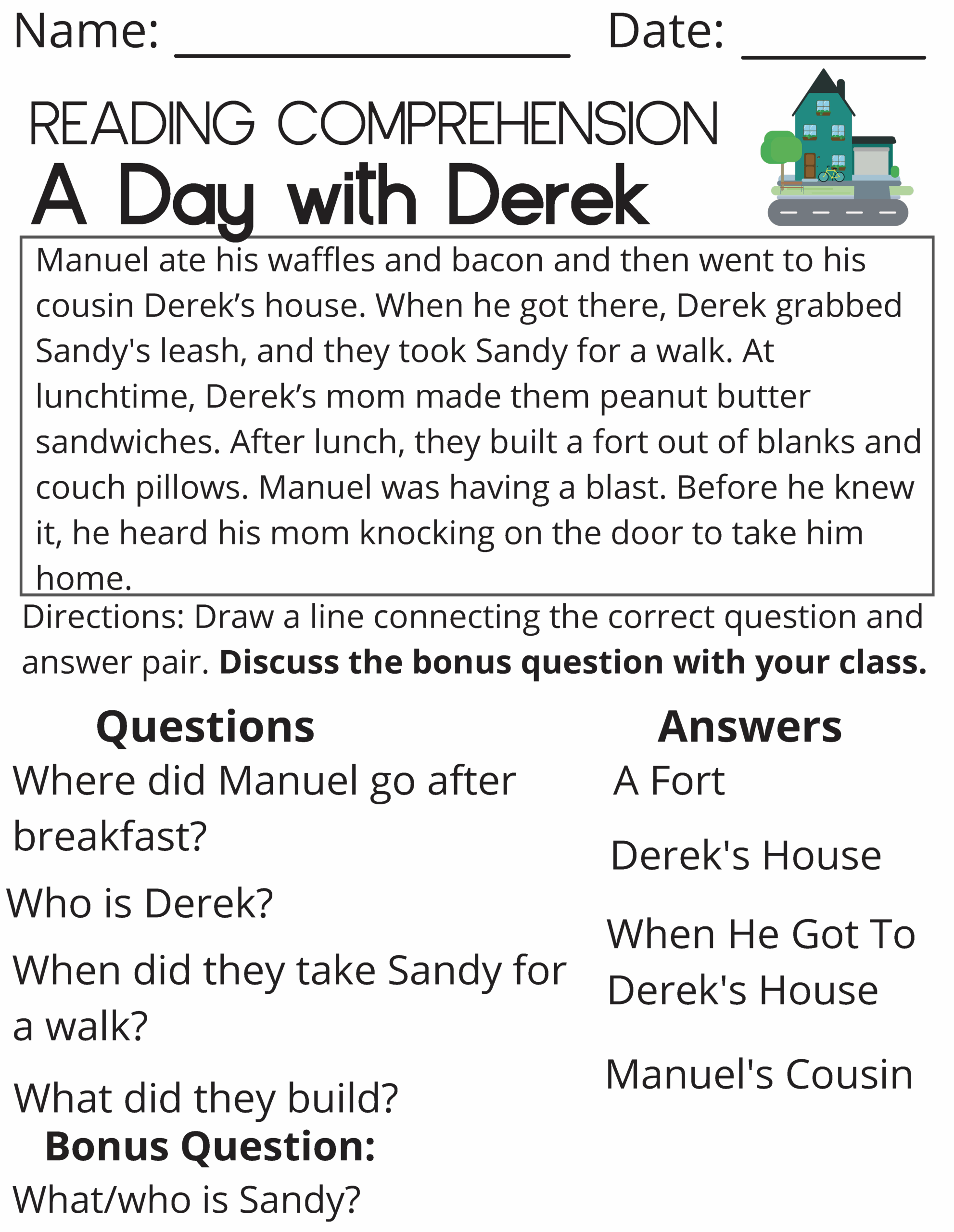 reading worksheets 3rd grade printable
