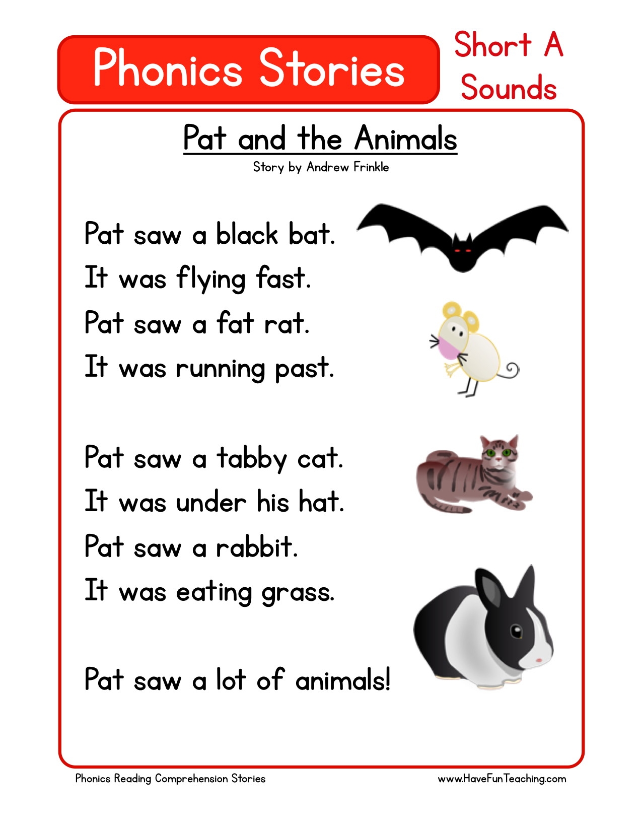 pre k reading worksheets pdf