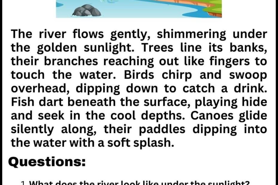 Reading Comprehension Worksheet With Answer