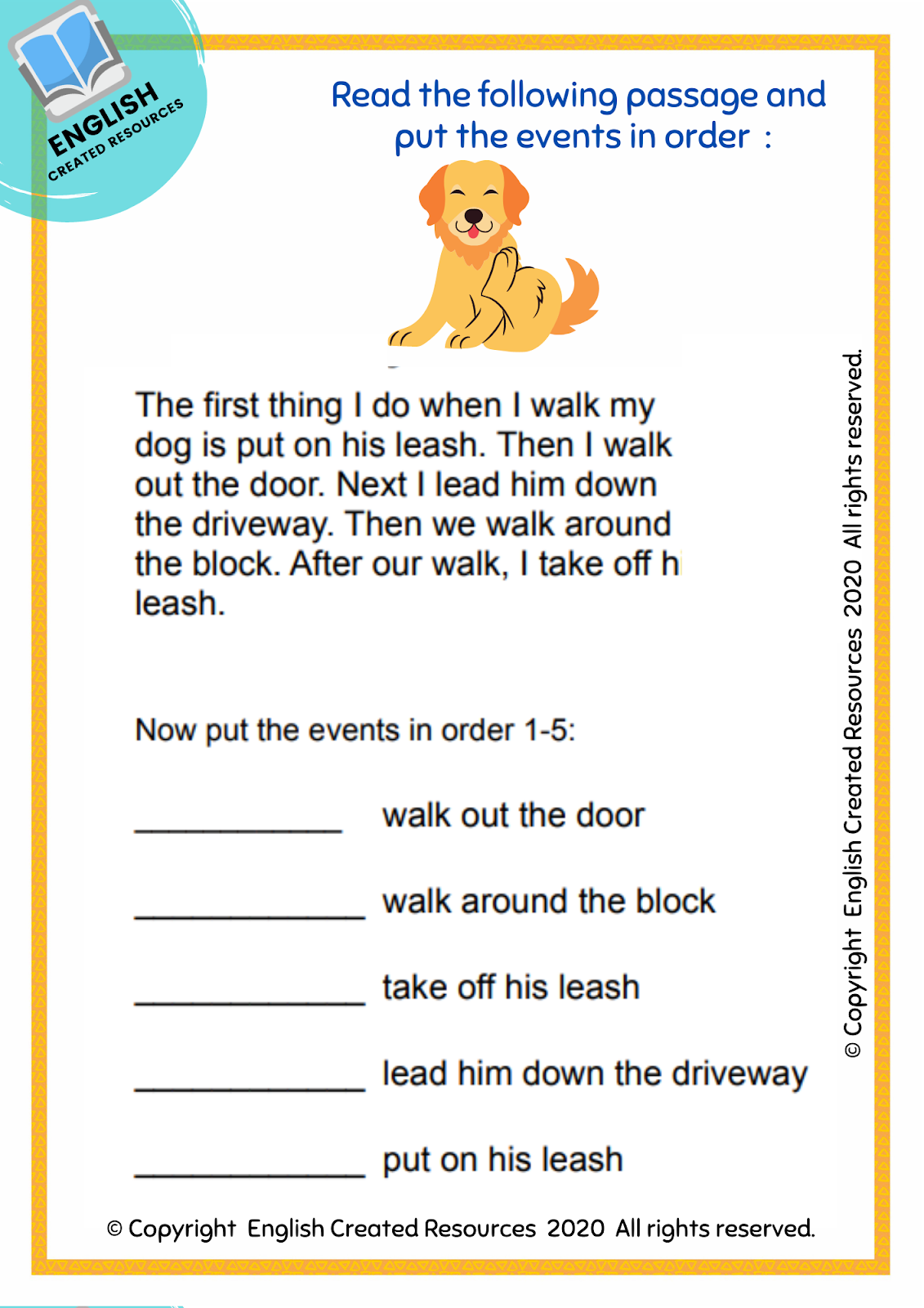 reading worksheets for grade 1